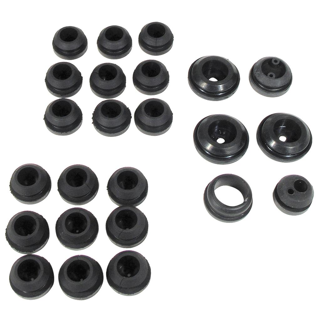 C1 1956-1957 Corvette Firewall/Body Grommet Set, 20Pcs
