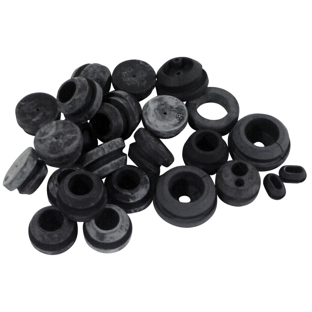 C1 1958-1962 Corvette Firewall/Body Grommet Set, 25Pcs