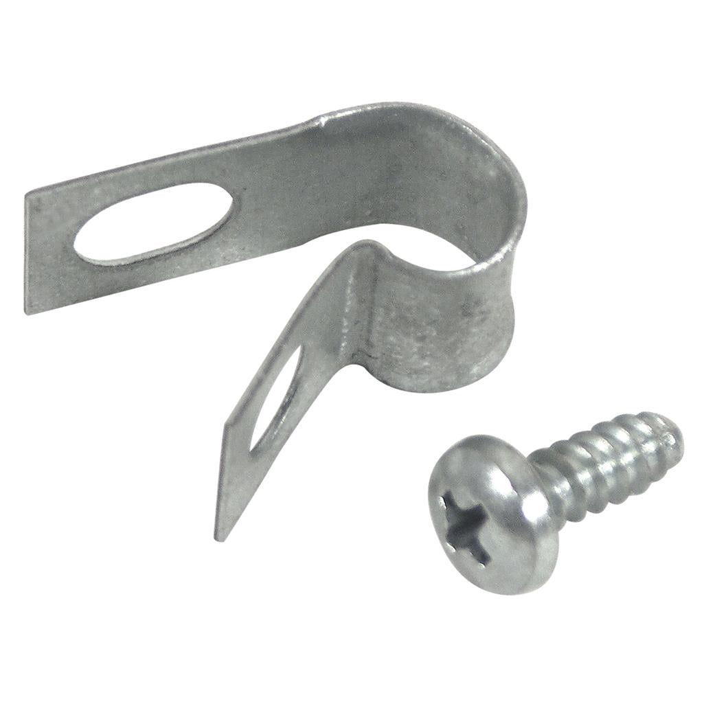 C1 1957-1962 Corvette Gas Tank Vent Hose Clip, W/Screw