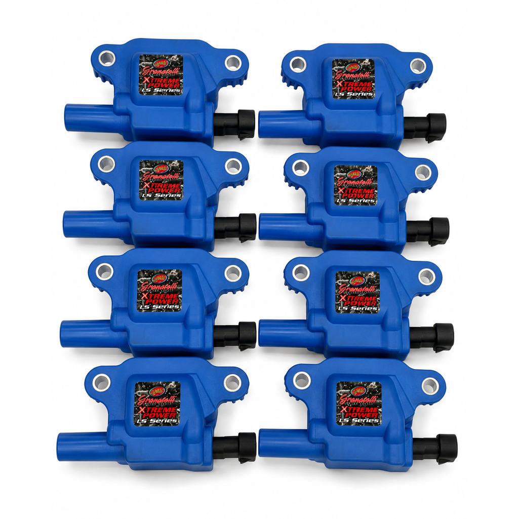 GM LT Series Coil-Cars 80KV-C7 Corvette/Gen 6 Camaro-Set of 8-BLUE Body