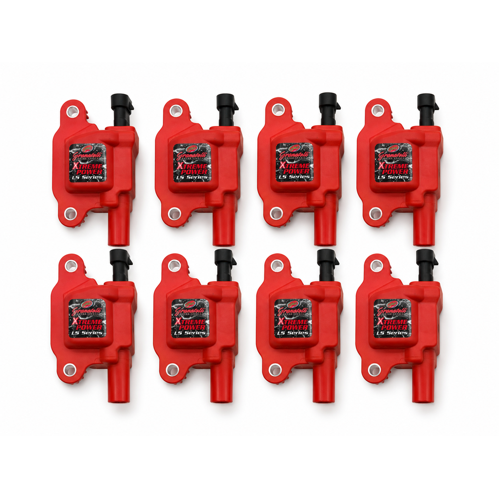 GM LT Series Coil-Cars 80KV-C7 Corvette/Gen 6 Camaro-Set of 8-Red Body