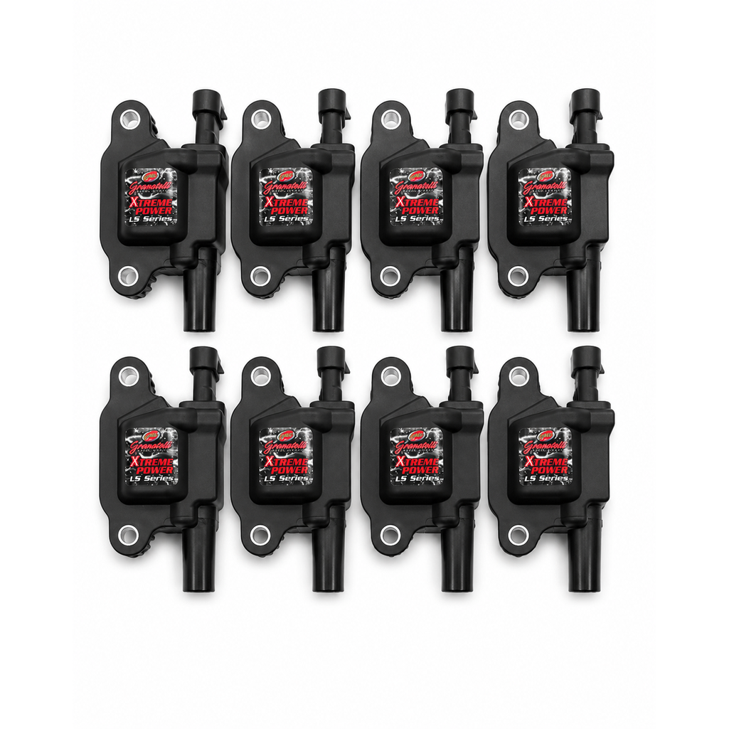 GM LT Series Coil-Cars 80KV-C7 Corvette/Gen 6 Camaro-Set of 8-BLACK Body