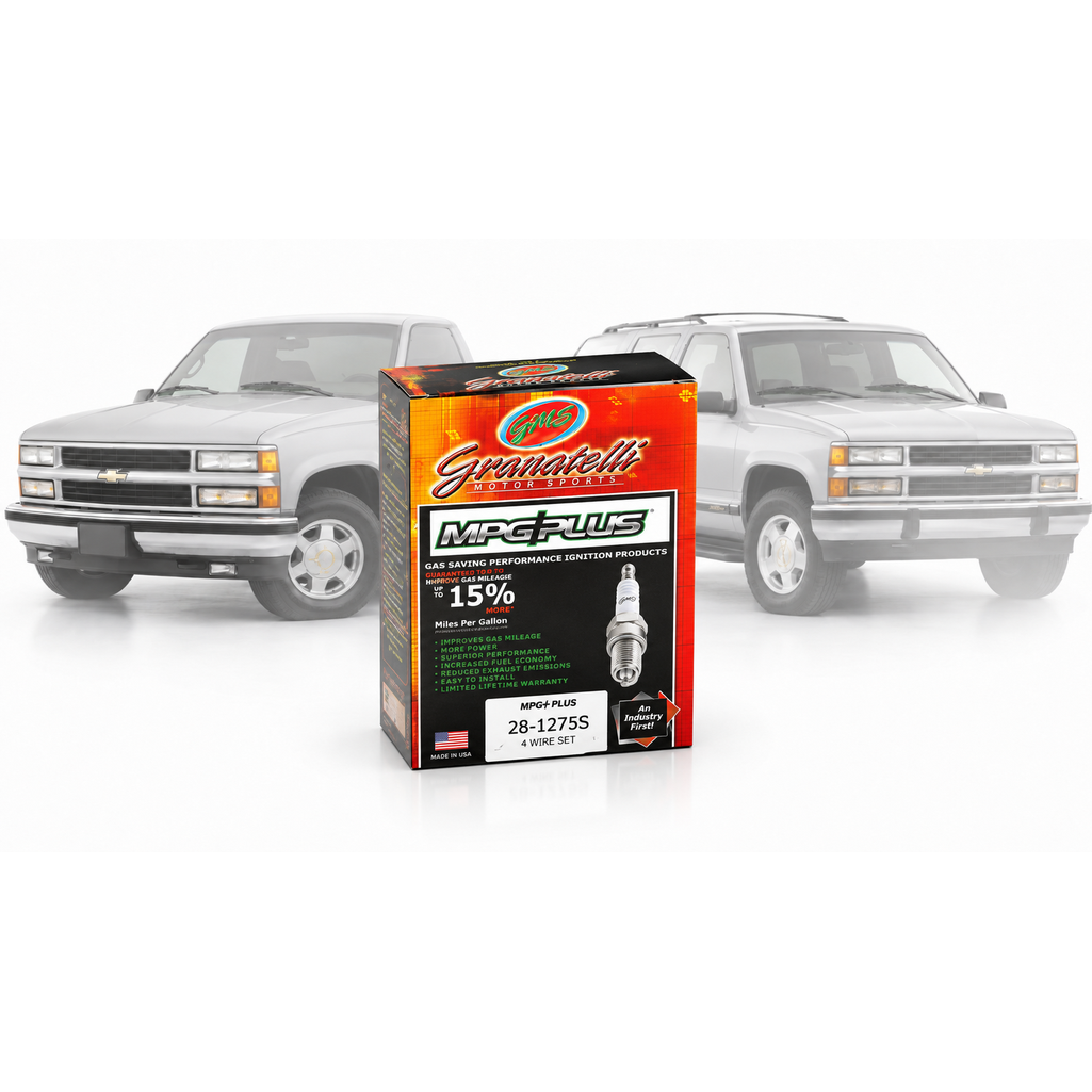 Granatelli GM Small Block 5.0L & 5.7L Vortec 0-Ohm 8mm Blue Spark Plug Wires – 28-1275S