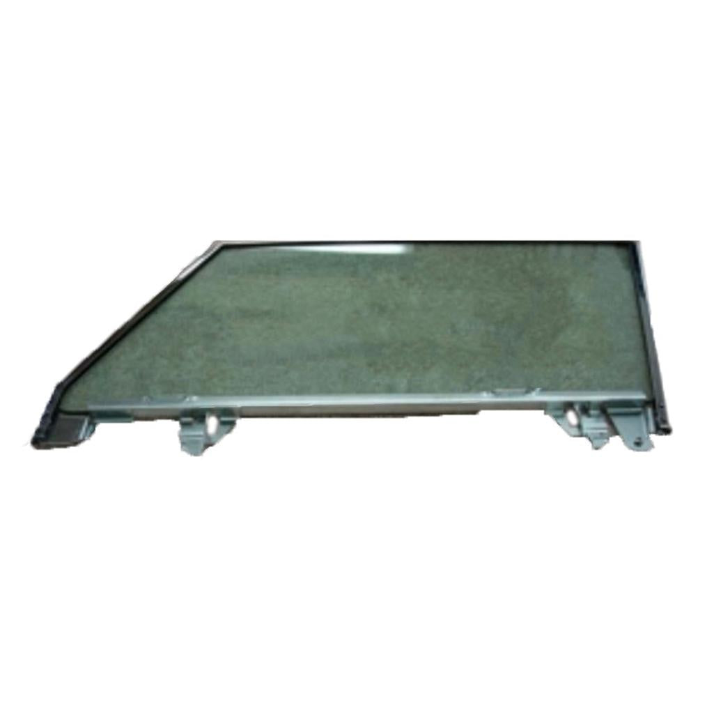 C1 1956-1962 Corvette Assembled Door Glass W/Frame, LH - Soft Ray Green Tint