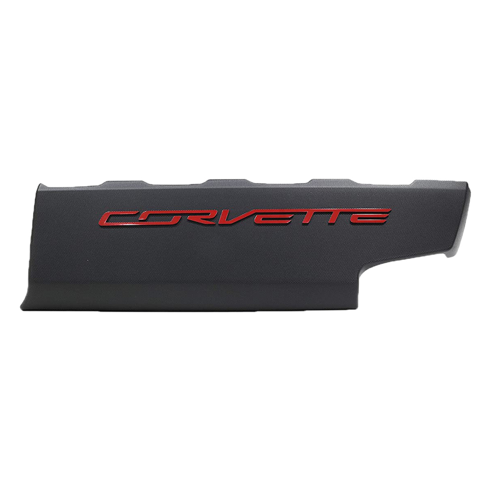 Corvette GM Fuel Rail Covers -Red Letters : 2014-2019 C7 Stingray, Grand Sport FINAL SALE