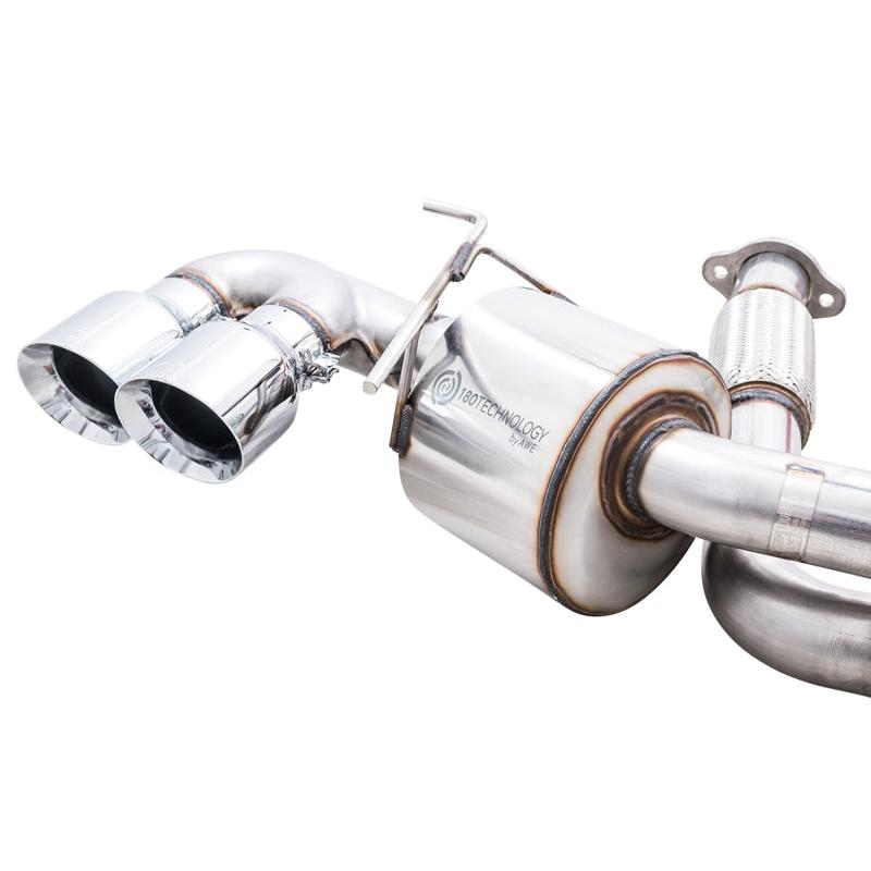 Corvette C8 AWE Tuning Touring Edition Exhaust - Quad Chrome Silver Tips