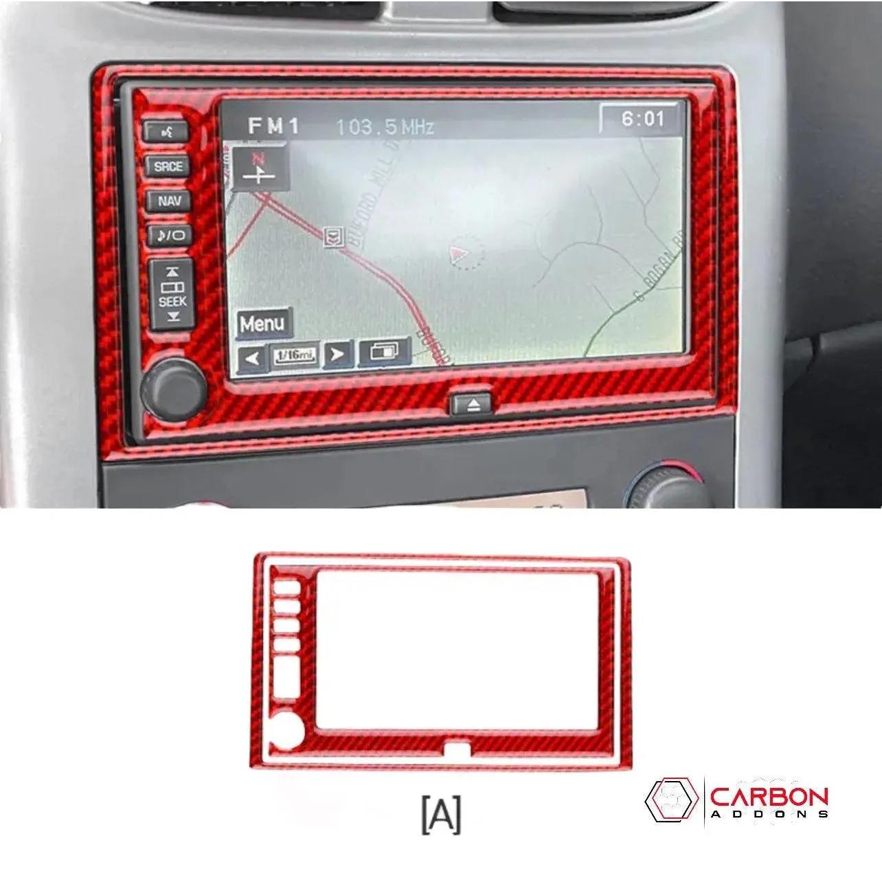Real Carbon Fiber Radio & Navigation Control Panel Overlay | C6 2005-2013 Corvette - carbonaddons Carbon Fiber Parts, Accessories, Upgrades, Mods