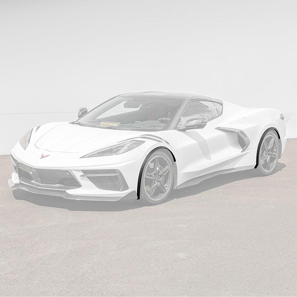 C8 Corvette Dry Carbon Fiber Side Wheel Fender Trim : 2020-2026 C8 Singray, Z06, E-Ray