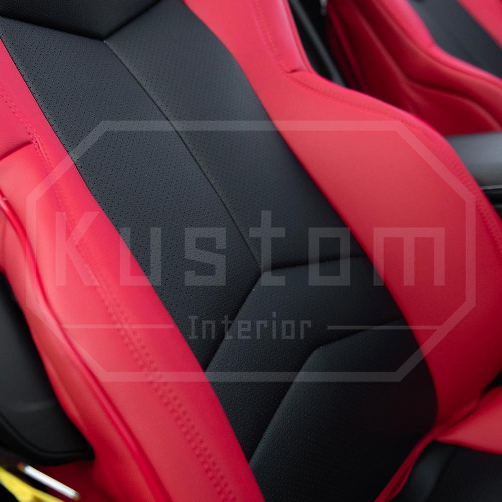 Corvette Custom Leather Seat Covers - GT1 Standard Seats : 2020-2026 C8 Stingray, Z51, Z06