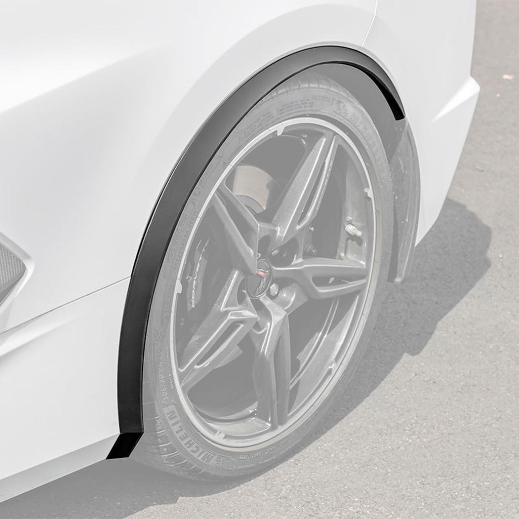 C8 Corvette Dry Carbon Fiber Side Wheel Fender Trim : 2020-2026 C8 Singray, Z06, E-Ray