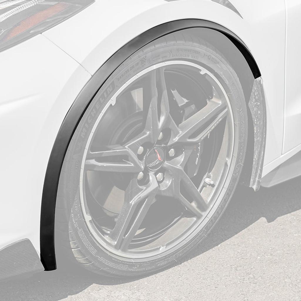 C8 Corvette Dry Carbon Fiber Side Wheel Fender Trim : 2020-2026 C8 Singray, Z06, E-Ray