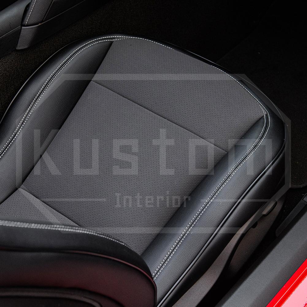 Corvette Custom Leather Seat Covers - Standard Seats : 2014-2019 C7 Stingray, Z51, Z06, Grand Sport