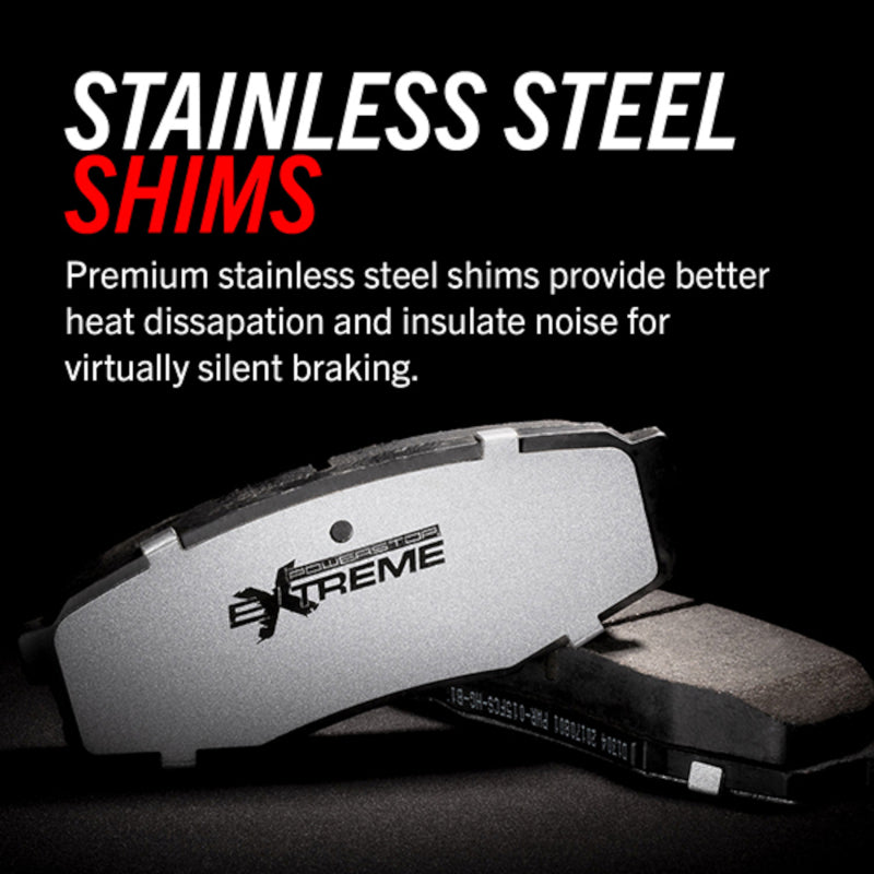 Corvette C8 Z51 Power Stop Rear Z26 Extreme Street Brake Pads w/Hardware Z51 2020-2024