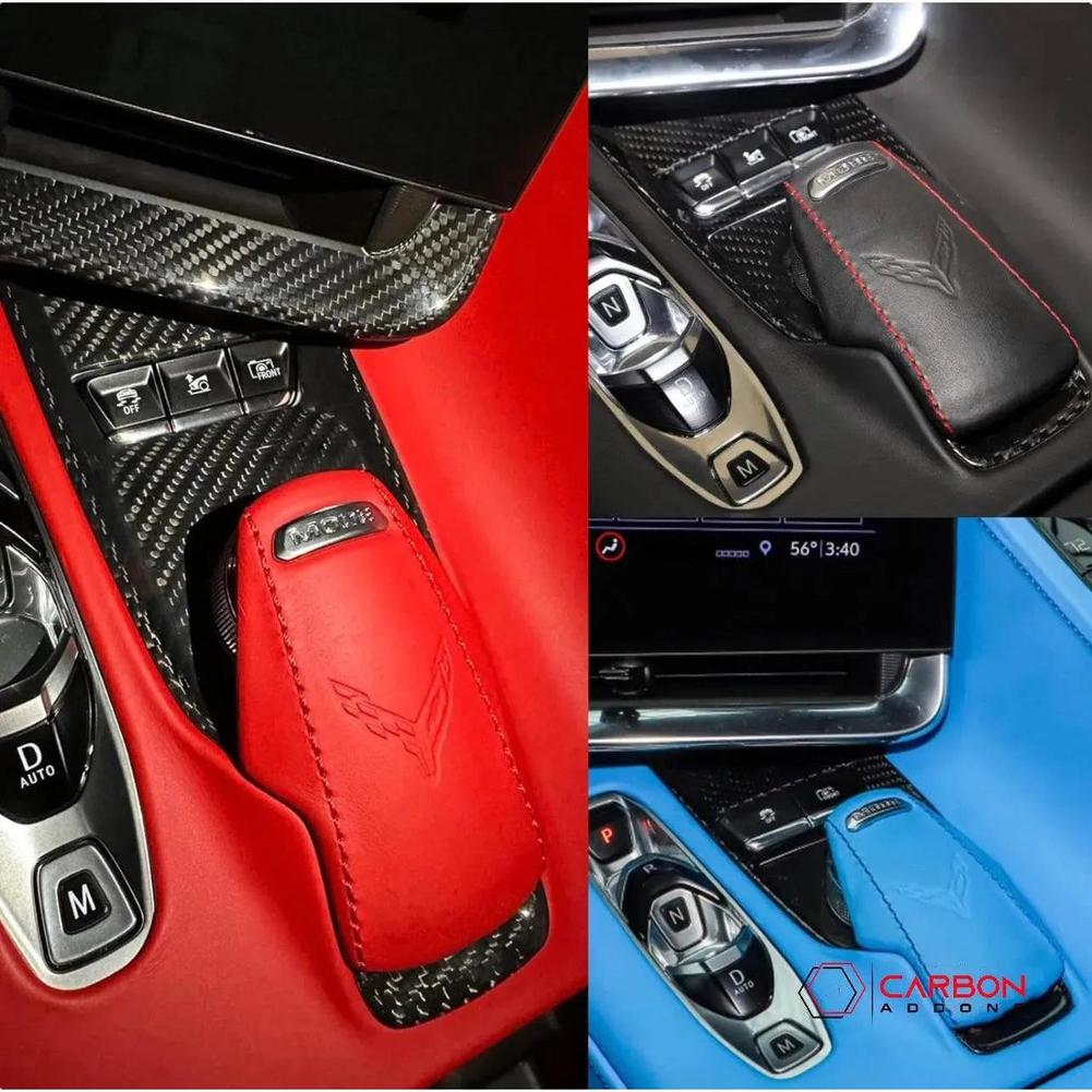 C8 Corvette Mode Selector Trim Carbon Fiber Cover