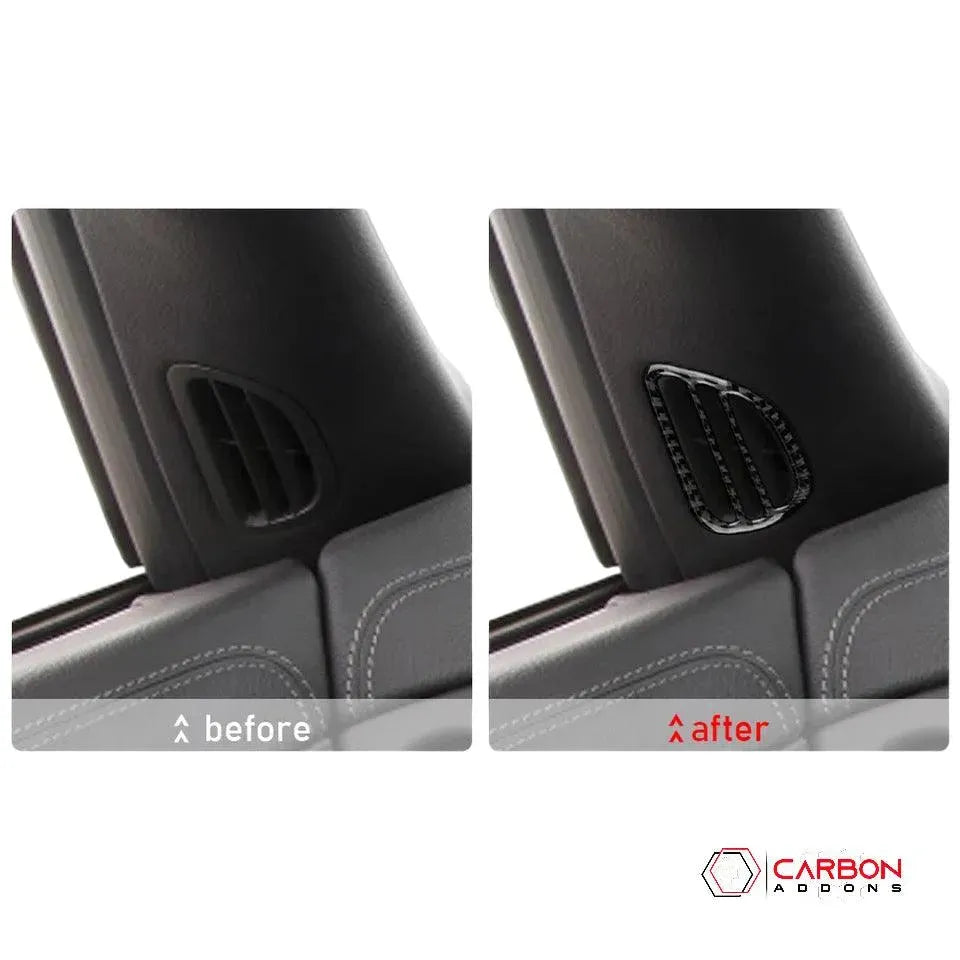[2pcs] Real Carbon A-Pillar AC Vent Trim Overlay | C6 2005-2013 Corvette - carbonaddons Carbon Fiber Parts, Accessories, Upgrades, Mods