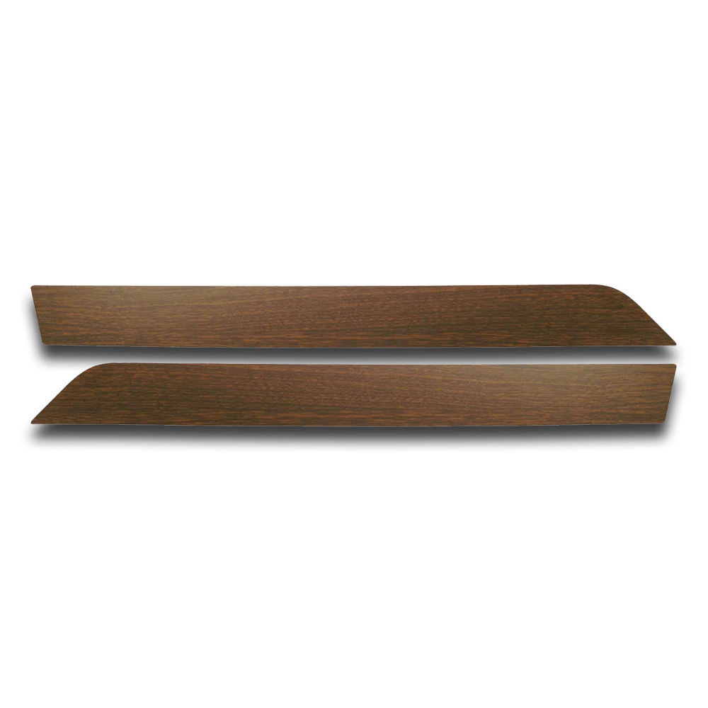 C3 1970-1976 Corvette Door Panel Inserts - Walnut - Pair