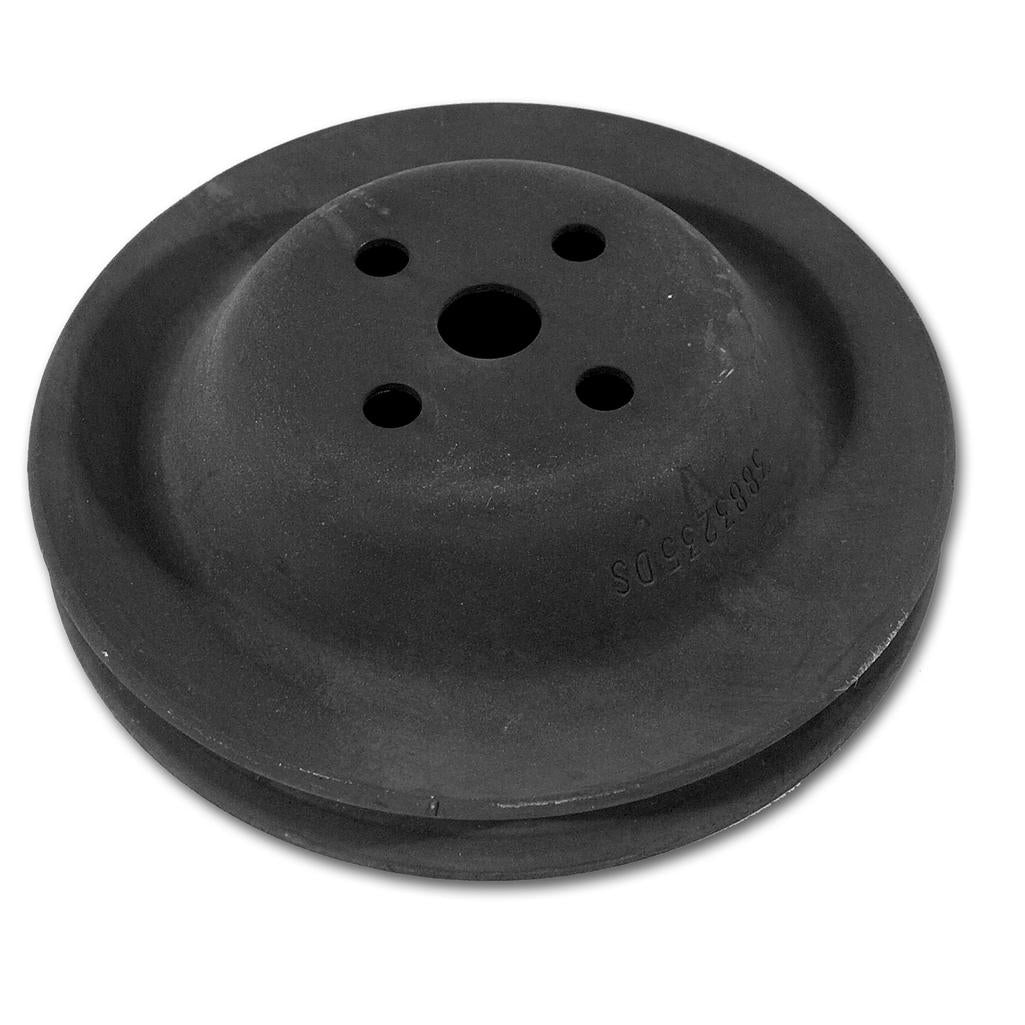 C3 1968-1970 Corvette Water Pump Pulley, Single - Smog Add-On