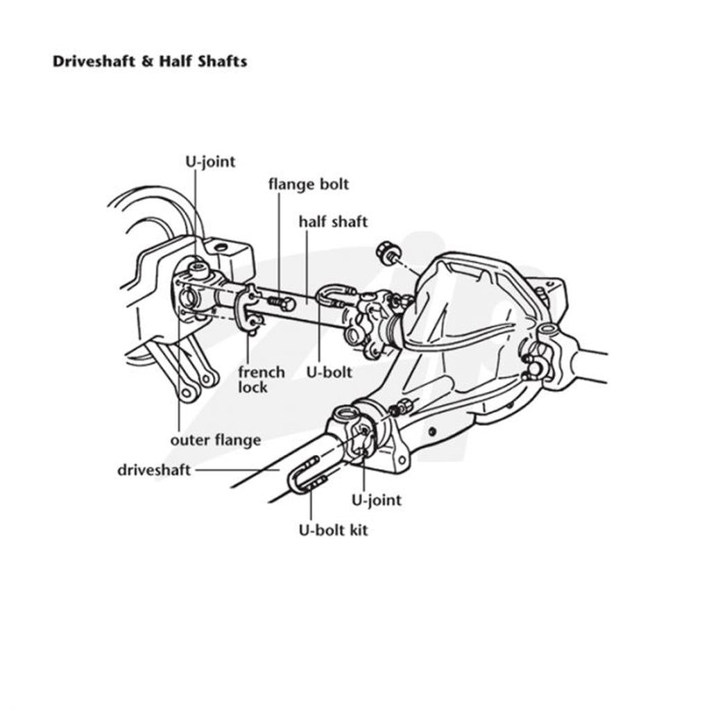 C3 1968-1979 Corvette Driveshaft, W/U-Joints