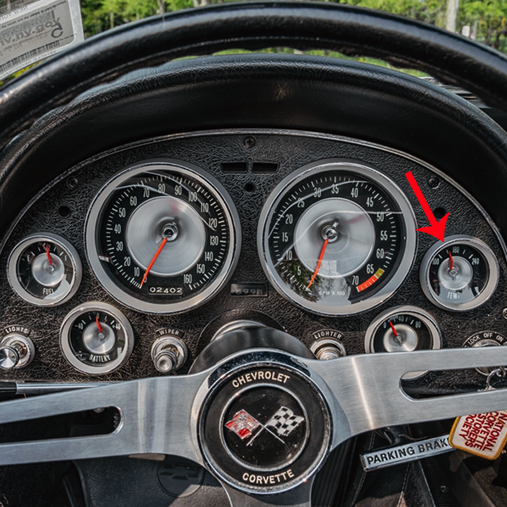 C2 1963 Corvette Temperature Gauge 100-240