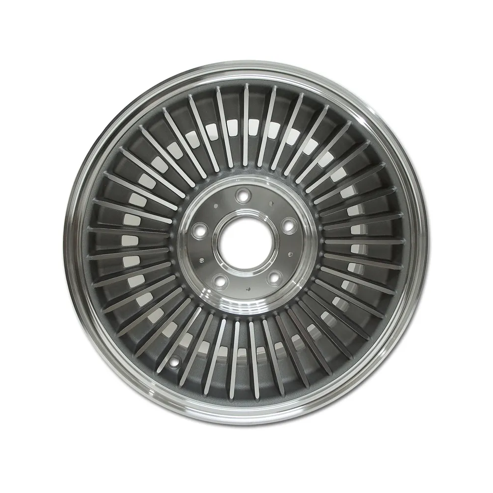 C2 1965-1966 Corvette Direct-Bolt Knock-Off Wheel - Dark Face Replica