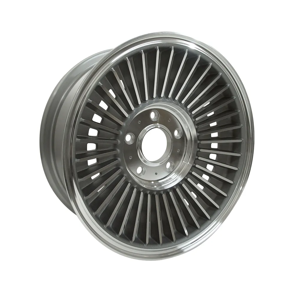 C2 1965-1966 Corvette Direct-Bolt Knock-Off Wheel - Dark Face Replica