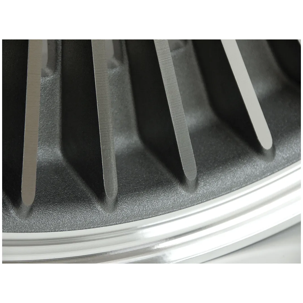 C2 1965-1966 Corvette Direct-Bolt Knock-Off Wheel - Dark Face Replica