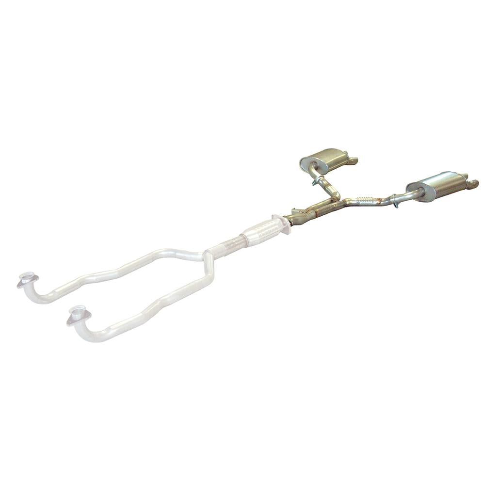 C4 1984 Corvette Exhaust System - Cat Back W/Rear Y-Pipe W/Crossover & Reproduction Mufflers