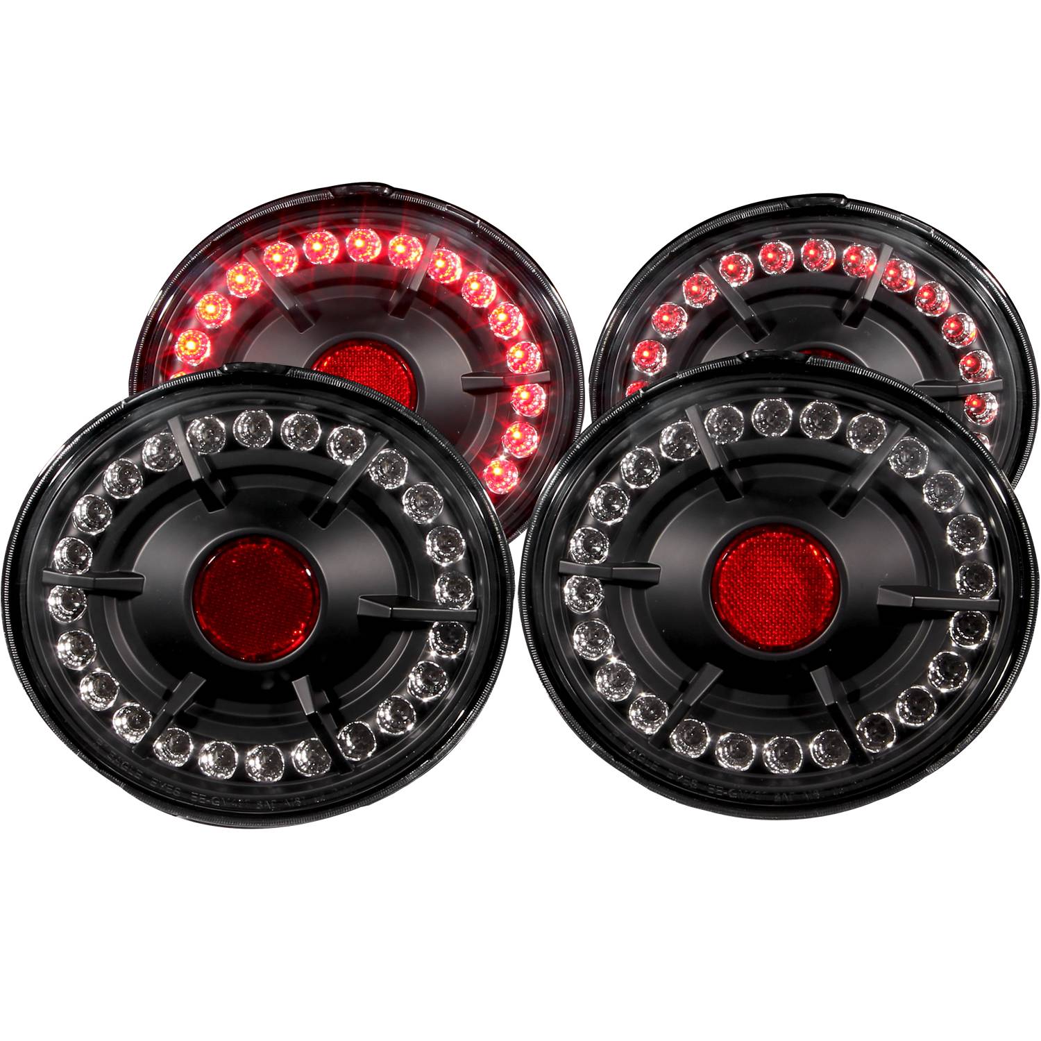 Corvette LED Taillights/Black : 2005-2013 C6, Z06, ZR1, Grand Sport