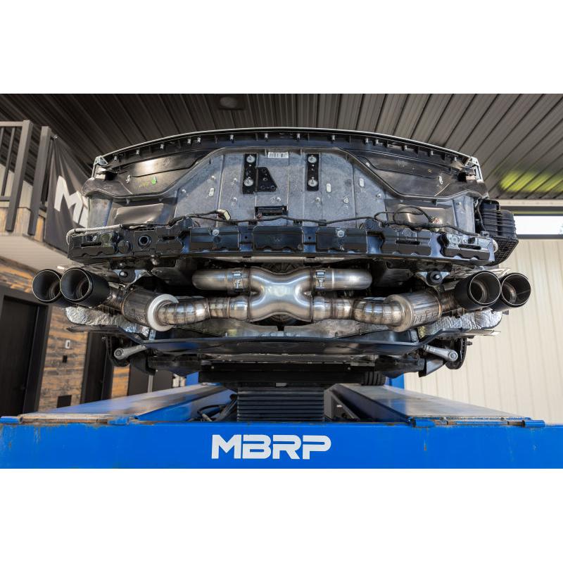 Corvette C8 MBRP 3in Active Cat Back Quad Split Rear Exit Exhaust w/ AFM Sims 2020-2024