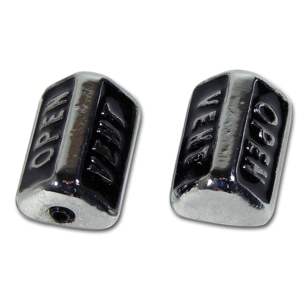 C3 1968-1969 Corvette Vent Knobs, W/O Air Conditioning