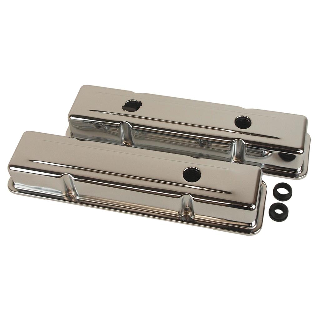 C3 1968-1982 Corvette Valve Covers, Chrome Replacement 350