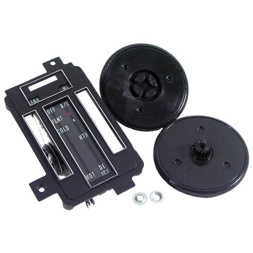 C3 1968 Corvette Heater/Air Conditioning Control Faceplate Kit, W/Air Conditioning