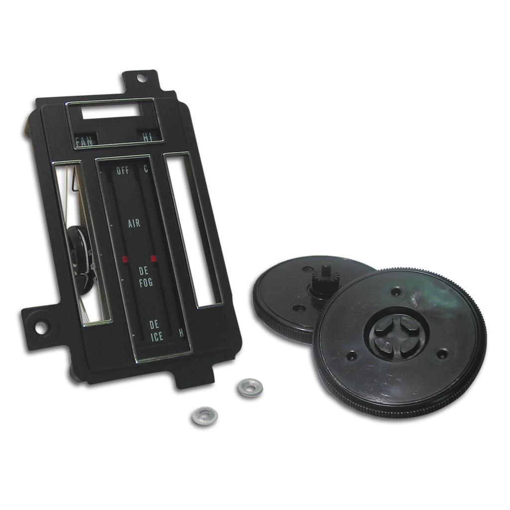 C3 1969-1971 Corvette Heater/Air Conditioning Control Faceplate Kit, W/O Air Conditioning