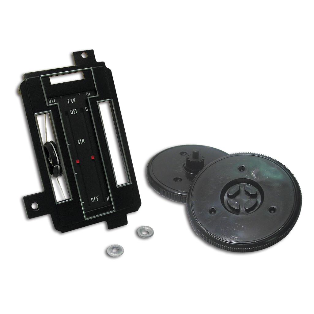 C3 1972-1975 Corvette Heater/Air Conditioning Control Faceplate Kit, W/O Air Conditioning