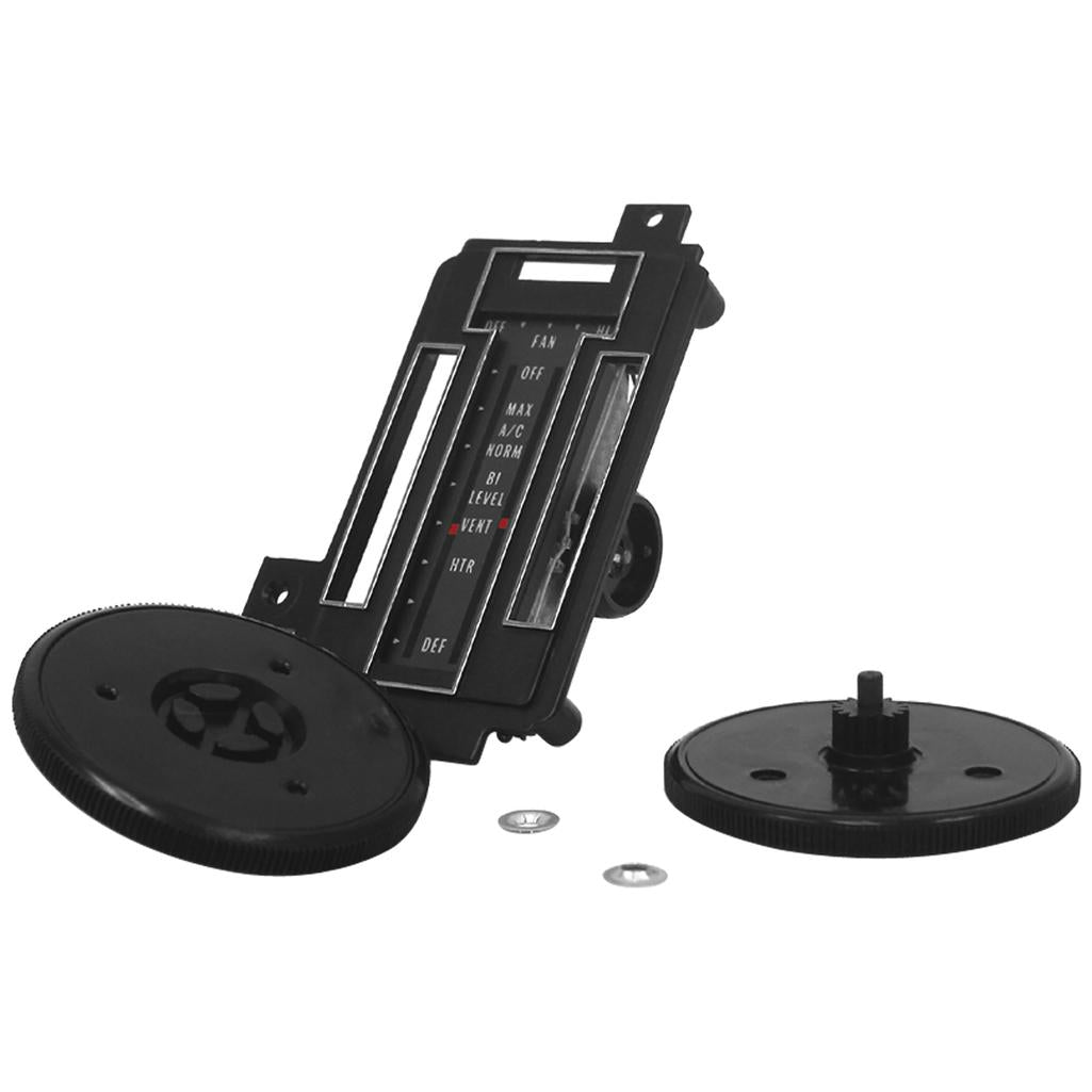 C3 1972-1975 Corvette Heater/Air Conditioning Control Faceplate Kit, W/Air Conditioning