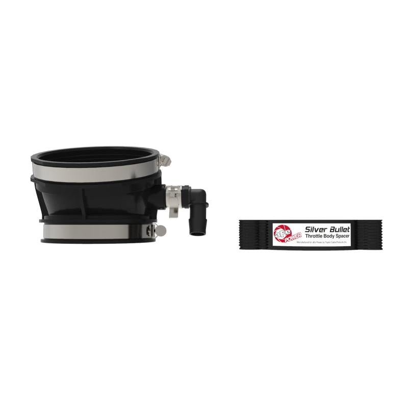 aFe 2020 Vette C8 Silver Bullet Aluminum Throttle Body Spacer / Works With aFe Intake Only - Black