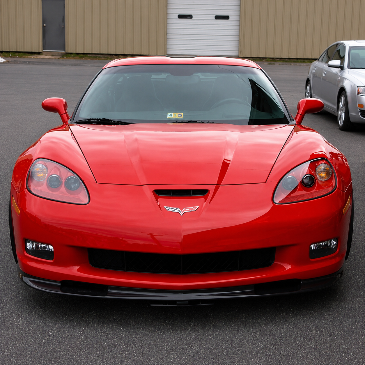 Corvette Show & Go - Front License Plate Frame - Powered : 2006-2013 C6 Z06, Grand Sport