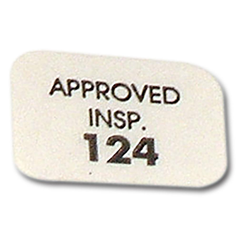 C1 1956-1962 Corvette Heater Core Housing Inspection, Approval Decal