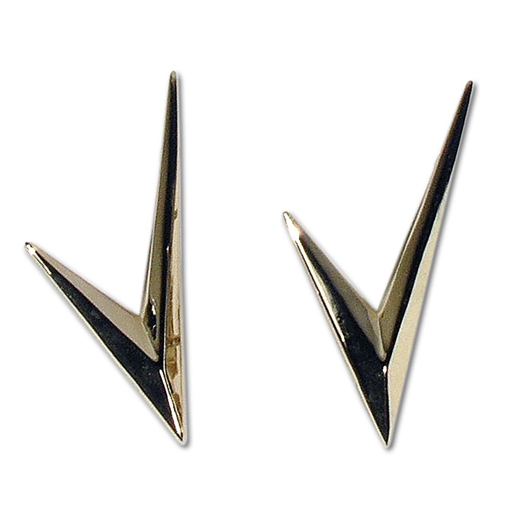 C1 1955 Corvette Emblems, Side Script Gold V's