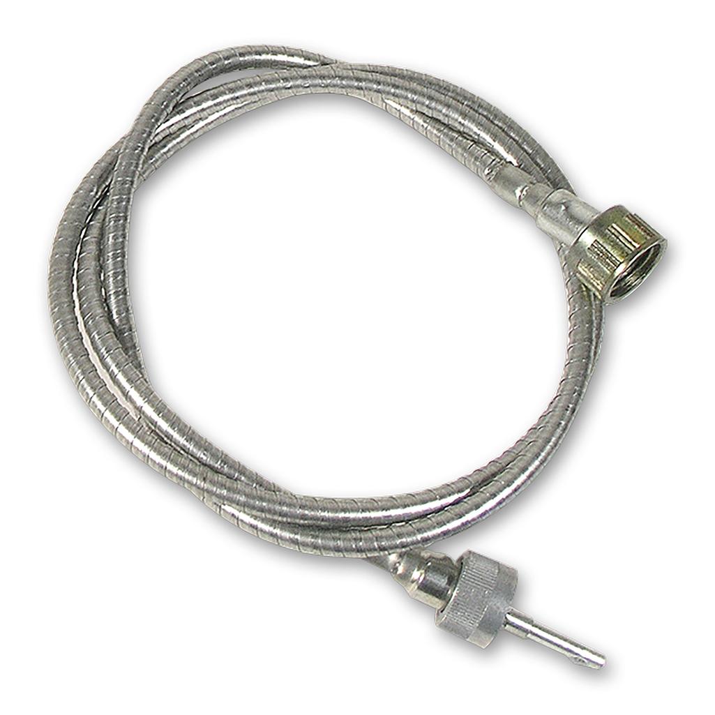 C1 1953-1955 Corvette Tachometer Cable, W/Steel Case - 6 Cylinder