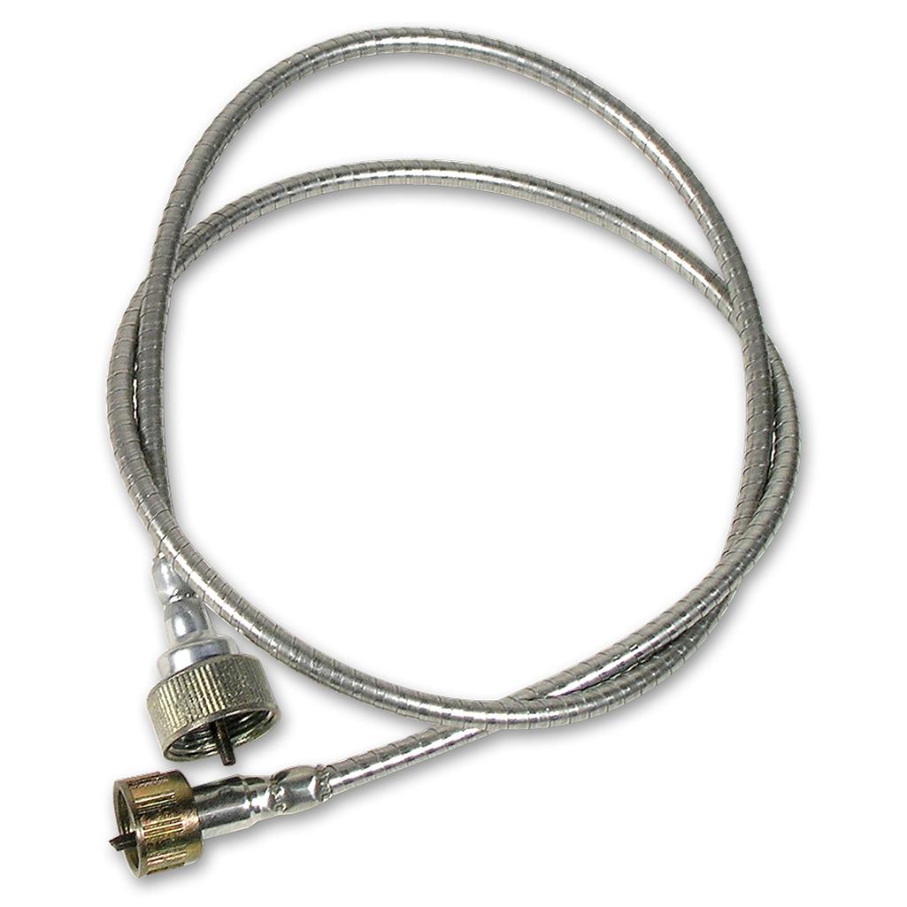 C1 1955-1957 Corvette Tachometer Cable, W/Steel Case - 55 V8