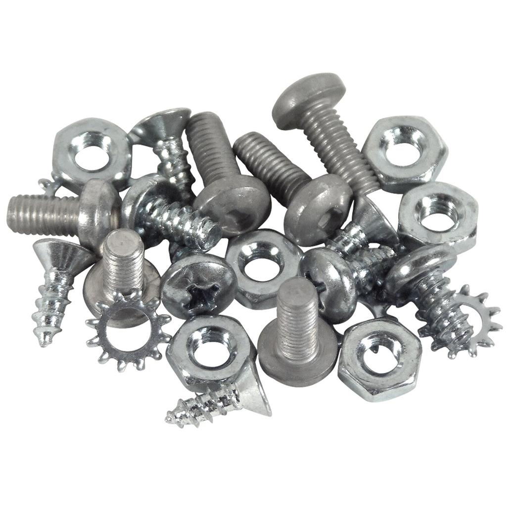 C1 1956-1962 Corvette Glove Box Molding Clip Screws, 24 Piece