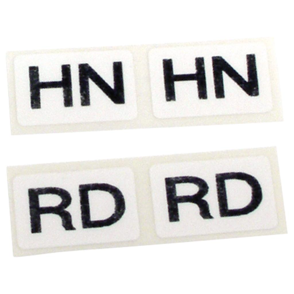 C3 1975 Corvette Labels, Shock Heavy Duty Suspension 4 Piece Set