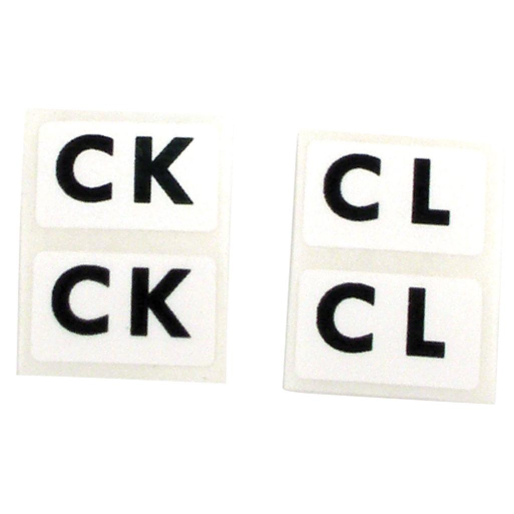 C3 1976-1977 Corvette Labels, Shock Heavy Duty Suspension 4 Piece Set