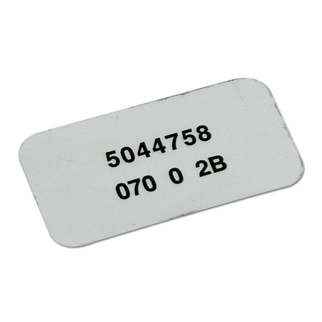 C3 1970 Corvette Label, Windshield Wiper Motor