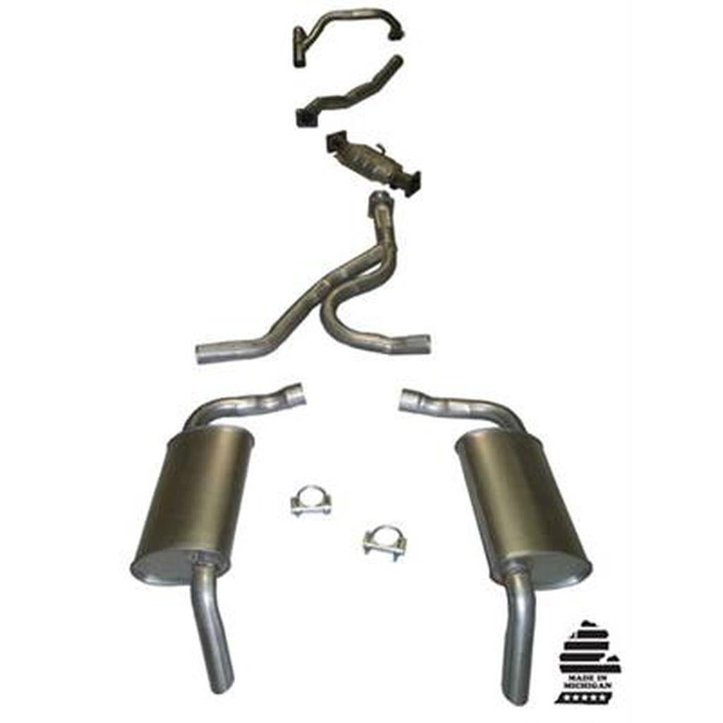 C3 1977-1978 Corvette Exhaust System, 1977 All, 1978 L48 Except California