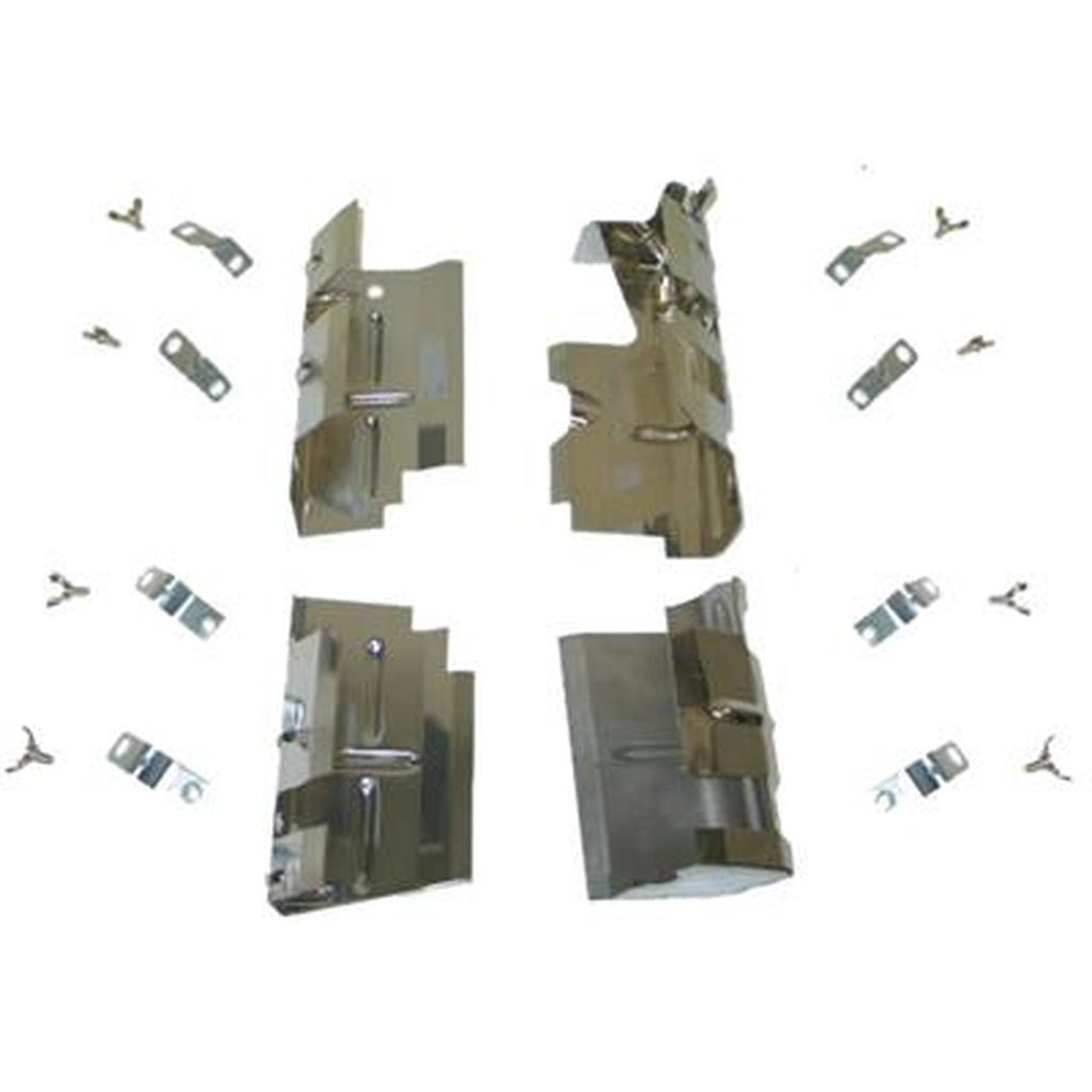 C3 1968 Corvette Ignition Shields, Spark Plug 4 Piece Set