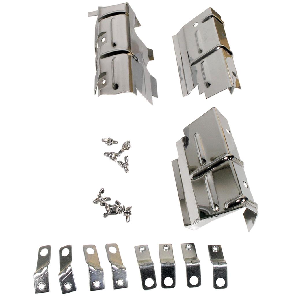 C3 1969-1970 Corvette Ignition Shields, Spark Plug 3 Piece Set 70E