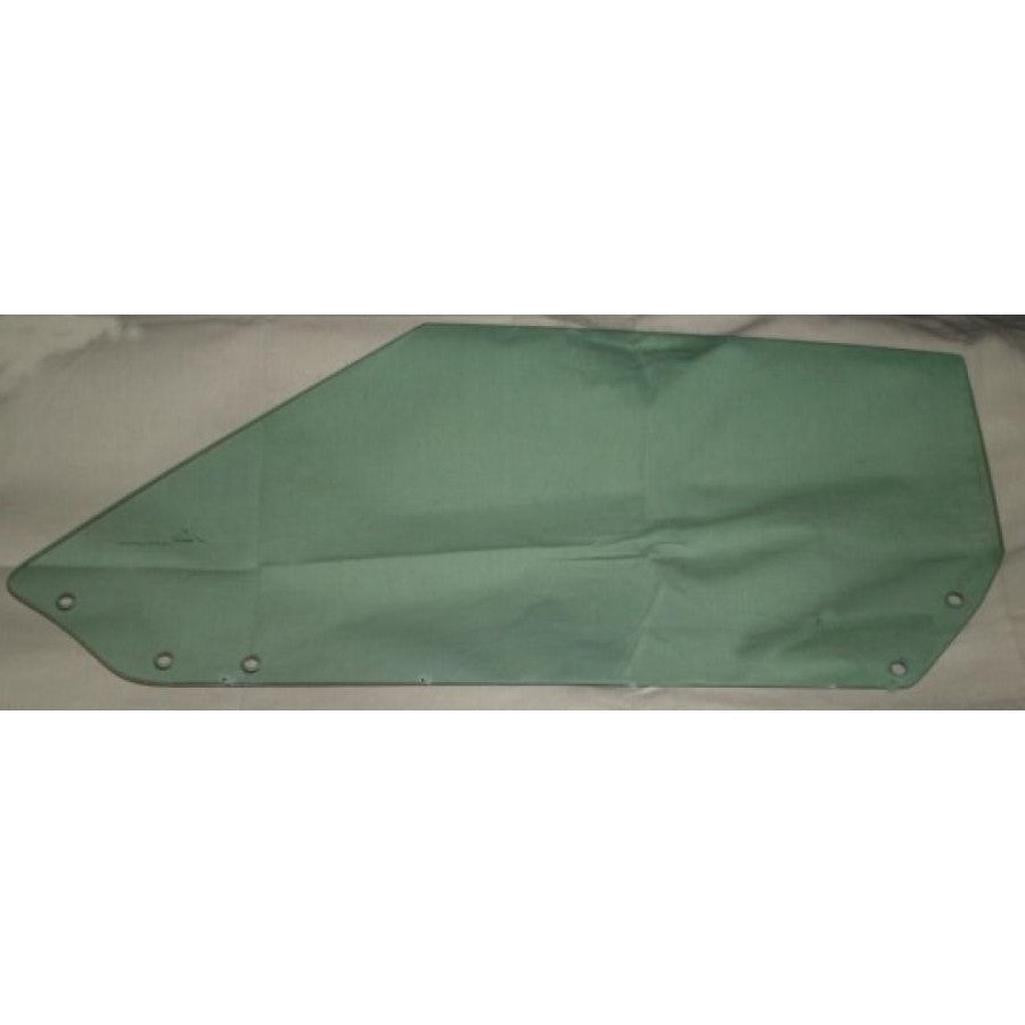 C3 1975-1982 Corvette Date Coded Replacement Coupe Door Glass - Green Tint, LH - Soft Ray Green Tint