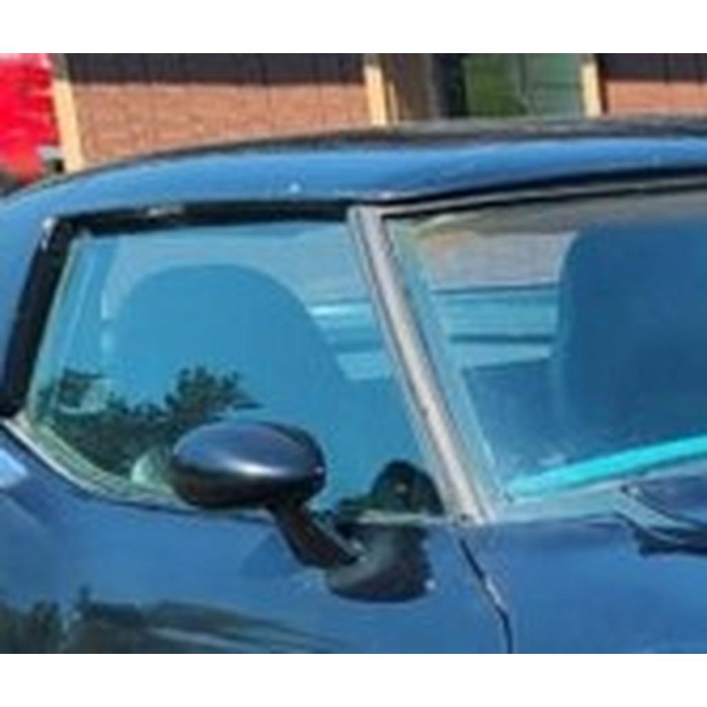 C3 1974-1975 Corvette Date Coded Replacement Convertible Door Glass - Green Tint, RH - Soft Ray Green Tint